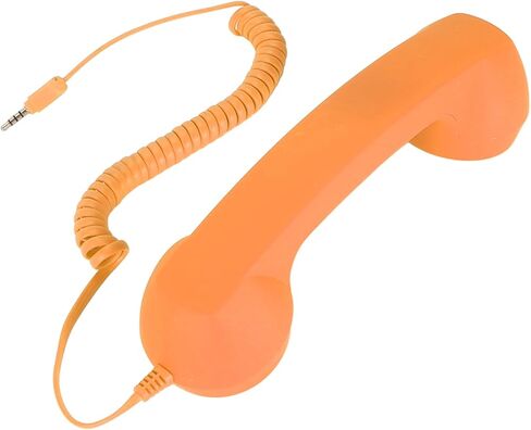 Cordless Retro Telephone Handset, Radiation Proof USB Handset for Cell Phones, Black (#3) in Saudi Arabia