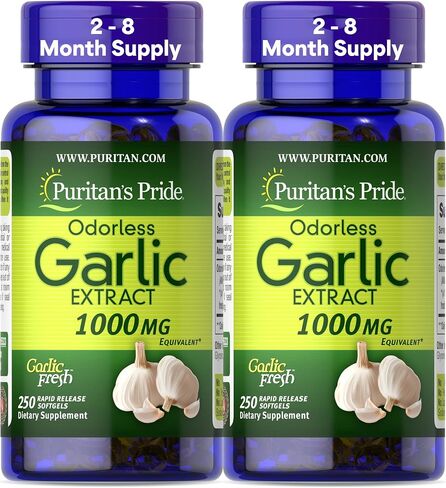 Puritan's Pride Odorless Garlic 1000 Mg, 100 Total Count in Saudi Arabia