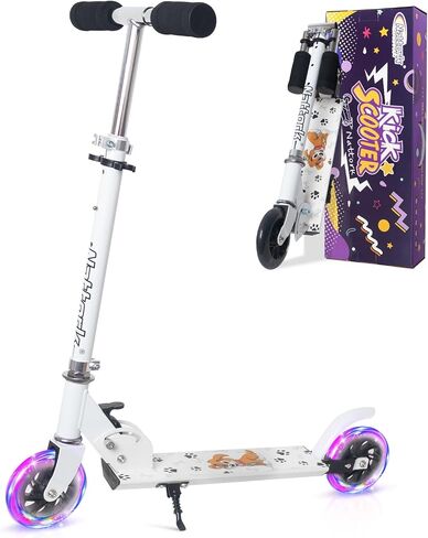 Nattork Scooter for Kids 8-12 ، المراهقون والبالغين-قابلة للطي قابلة للطي قابلة للطي مع عجلات كبيرة قوية لركوب سلس ، وحبوب خفيفة ، ومضادة للانتشار للبنين والبنات in Kuwait