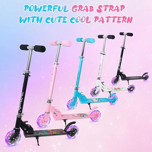 Nattork Scooter for Kids 8-12 ، المراهقون والبالغين-قابلة للطي قابلة للطي قابلة للطي مع عجلات كبيرة قوية لركوب سلس ، وحبوب خفيفة ، ومضادة للانتشار للبنين والبنات in Kuwait