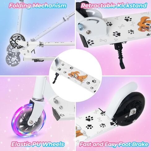 Nattork Scooter for Kids 8-12 ، المراهقون والبالغين-قابلة للطي قابلة للطي قابلة للطي مع عجلات كبيرة قوية لركوب سلس ، وحبوب خفيفة ، ومضادة للانتشار للبنين والبنات in Kuwait