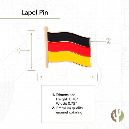 Germany Lapel PIn Country Enamel with United States USA Souvenir Hat Men Women Patriotic German (Double Flag Pin) in Saudi Arabia