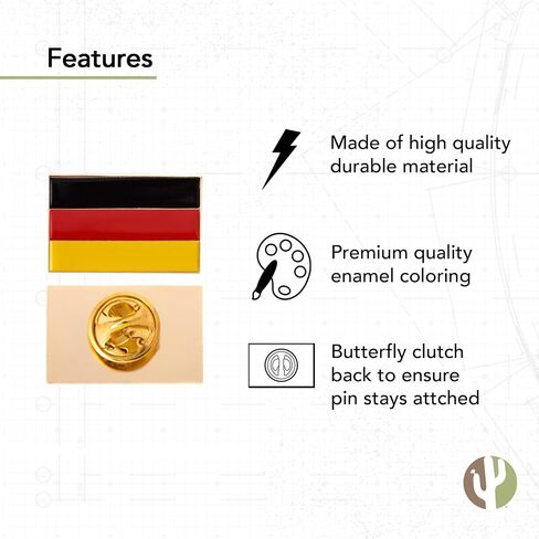 Germany Lapel PIn Country Enamel with United States USA Souvenir Hat Men Women Patriotic German (Double Flag Pin) in Saudi Arabia