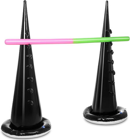 Inflatable Limbo Witch Hat Game Halloween Party Carnival Game Trick or Treat Party Decor Vacations Indoor Outdoor Fun Inflatable Halloween Backyard Games for Teens Adult in Saudi Arabia