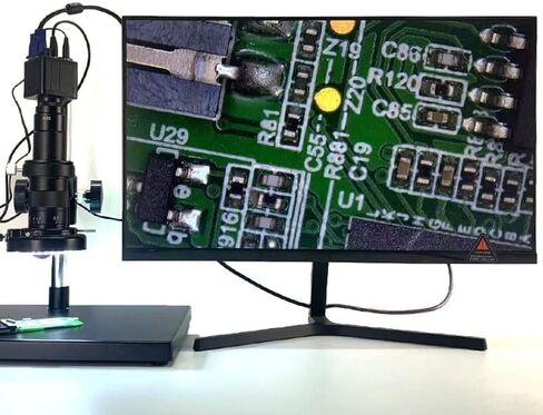 Microscope Kit 13MP VGA Industrial Digital Video Microscope Camera 180X Zoom C-Mount Lens Microscope Lens Adapters in Saudi Arabia