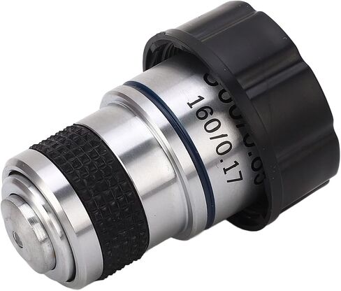 60X Biological Microscope Achromatic Objective Lens RMS Thread 185 Optical Glass Brass Aluminum Alloy Precision Lens for Biology Chemistry Physics Studies in Saudi Arabia