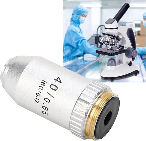 40X Achromatic Objective RMS Size Brass Stainless Steel Auto Rebound Microscope Objective Replacement in Saudi Arabia