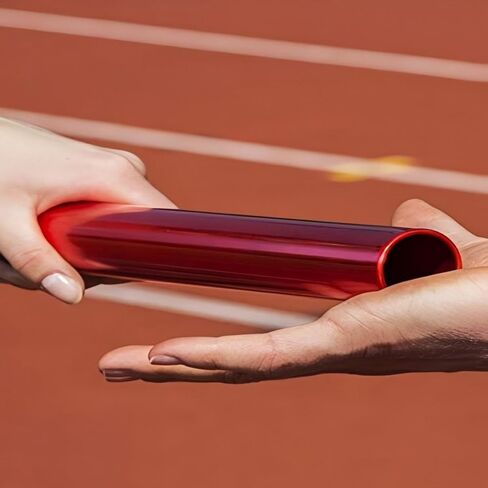 Zhehao التتابع باتون المسار باتون الألومنيوم الميدان سباق الهراوات تشغيل عصا للطلاب مكتب كلارك أدوات السباق الميداني في الهواء الطلق، 3 قطع in Kuwait