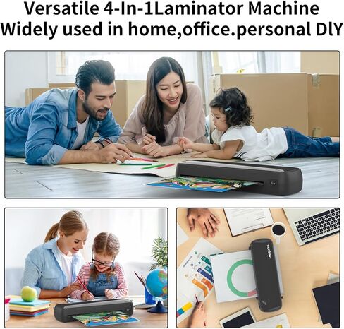 آلة 4-in-1laminator ، والاحماء السريع ، والوثائق والصور السريعة ، يزيد من الحفاظ على الألوان على المدى الطويل. مناسب لعائلة ومكتب ومدرسة ， A4/A5/A6 حجم in Saudi Arabia