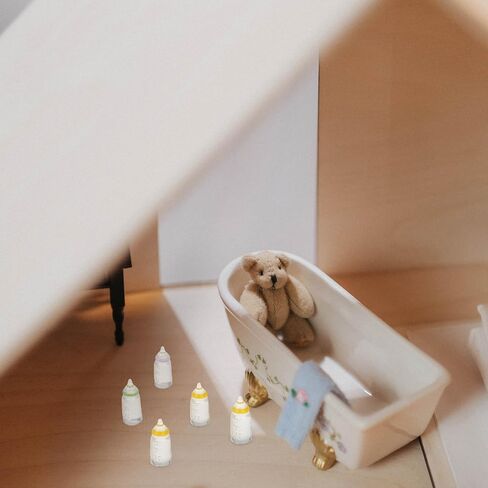 Kisangel 30pcs Miniature Baby Bottles Mini Baby Bottle Plastic Baby Bottles Model Micro Baby Doll Bottles Toys for Baby Showers Plaything in Saudi Arabia