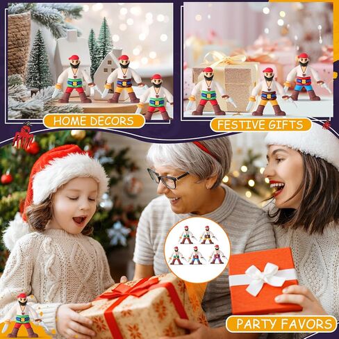 Wesiti 100 Pcs Mini Pirate Figurines Small Pirate Toys for Halloween Adventure Themed Party Decorations Cake Toppers Party Favors Goody Bag Stuffers Piñata Fillers Gift Prize Landscape DIY in Saudi Arabia