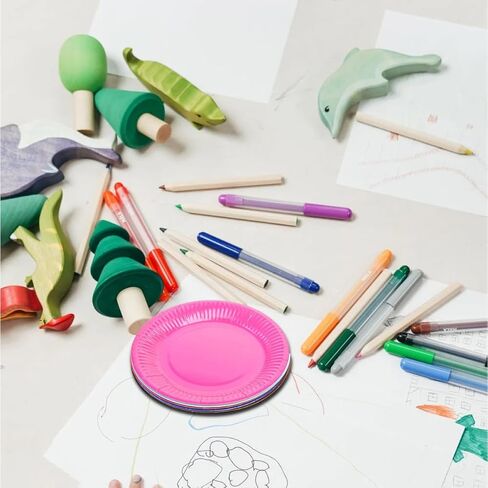 لوحات ورقية قابلة للتخلص من 60pcs للطلاء واللوحات المصنوعة من الصواني الفنية متعددة الأغراض للأطفال والبالغين لفصول الفنون والمشاريع الإبداعية in Kuwait