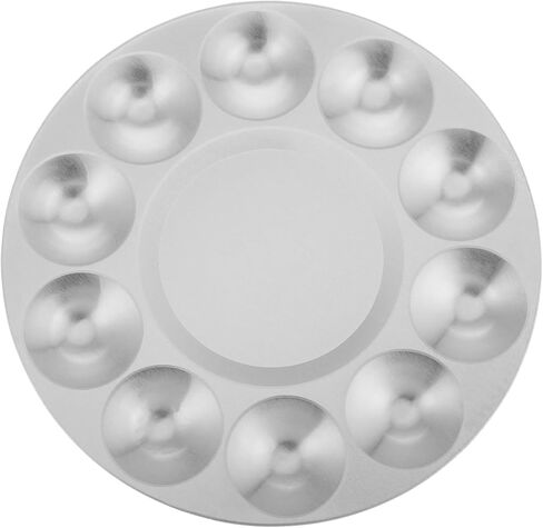 Metal Paint Mixing Palette Tray for Watercolor Multi Grid Color Mixing Palette for Model Painting Durable Design Versatile Use for Artists Easy to Clean in Saudi Arabia