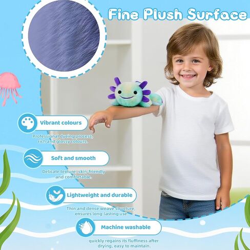 لعبة Poxolotl Plush ، ناعم لطيف AXOLOTL محشو القطن ، وسادة الفخامة كاواي سالاماندر للحيوان للبنين فتيات هدية. (الأرجواني المختلط) in Kuwait