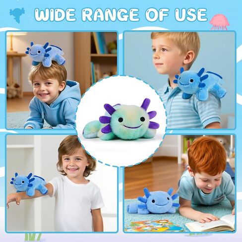 لعبة Poxolotl Plush ، ناعم لطيف AXOLOTL محشو القطن ، وسادة الفخامة كاواي سالاماندر للحيوان للبنين فتيات هدية. (الأرجواني المختلط) in Kuwait