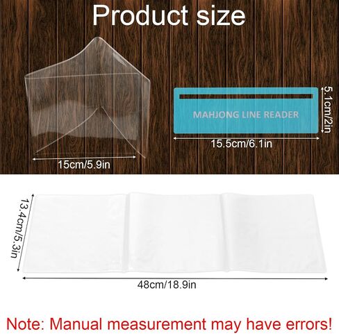 Boxob 4 PCS حماة بطاقة Mahjong و 4 PCS Line Binder Reader ، غطاء محول Tri-Fold Tri-Fold With With Clear Dide Marker Mah Jong Holder Case متوافق مع بطاقة كبيرة للاعبين للاعبين in Kuwait