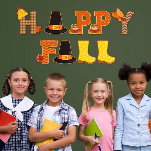 Faccito 176 Pcs Fall Bulletin Board Decorations Letters Numbers Alphabet Autumn Paper Cutouts Punctuation Symbols Combo Set Thanksgiving Classroom Decorations for School Chalkboard Party Teacher in Saudi Arabia