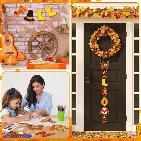 Faccito 176 Pcs Fall Bulletin Board Decorations Letters Numbers Alphabet Autumn Paper Cutouts Punctuation Symbols Combo Set Thanksgiving Classroom Decorations for School Chalkboard Party Teacher in Saudi Arabia
