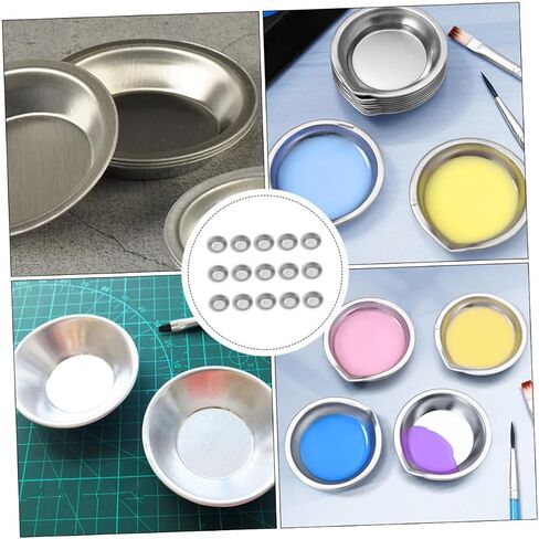 15Pcs Color Mixing Tray Student Paint Palette for Art School Studio Resistant Easy to Clean for Watercolor Illustration in Saudi Arabia