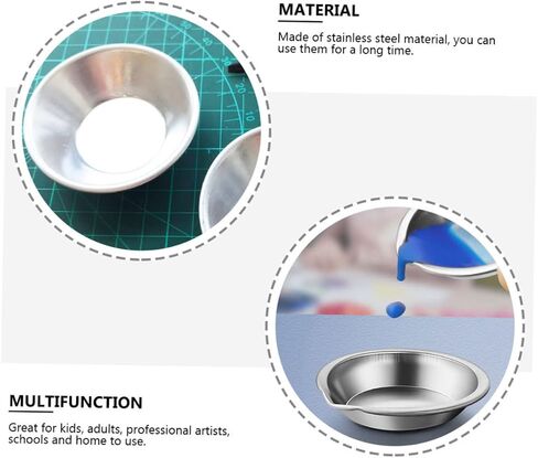 15Pcs Color Mixing Tray Student Paint Palette for Art School Studio Resistant Easy to Clean for Watercolor Illustration in Saudi Arabia