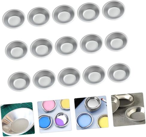 15Pcs Color Mixing Tray Student Paint Palette for Art School Studio Resistant Easy to Clean for Watercolor Illustration in Saudi Arabia