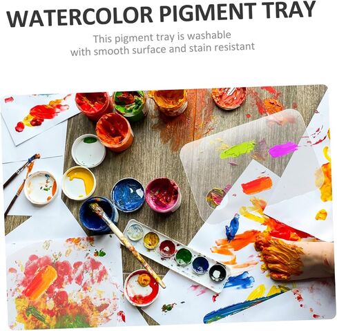 3pcs أكريليك الدهان الشفافة البليت ألوان خلط الصواني للطلاء DIY الألوان المائية والمواد الغواش تستخدم لوحات خلط الصباغ القابلة للغسل متينة in Kuwait