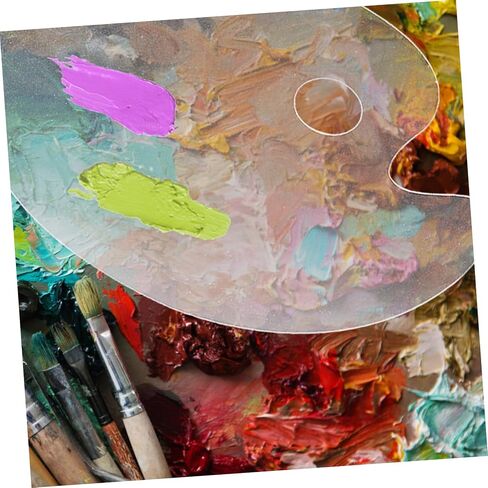 3pcs أكريليك الدهان الشفافة البليت ألوان خلط الصواني للطلاء DIY الألوان المائية والمواد الغواش تستخدم لوحات خلط الصباغ القابلة للغسل متينة in Kuwait