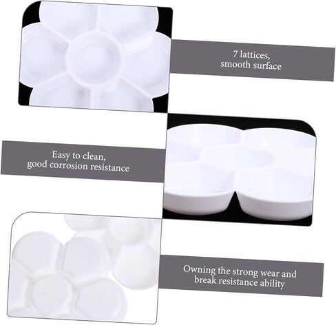Gadpiparty 4pcs تقسيم ألوان لوحة الصباغ الصباغية دائمة لللوحة المائية اللوحة تصميم خفيفة الوزن لسهولة خلط التنظيف للفنانين in Saudi Arabia