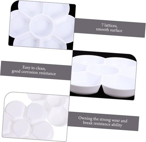 Lurrose 4pcs ألوان خلط علبة الصباغ المقلدة من السيراميك للفنانين للطلاب الهواة خفيفة الوزن ومريحة للحرف الفنية للألوان المائية in Saudi Arabia