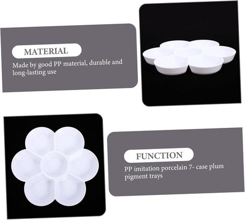 Lurrose 4pcs ألوان خلط علبة الصباغ المقلدة من السيراميك للفنانين للطلاب الهواة خفيفة الوزن ومريحة للحرف الفنية للألوان المائية in Saudi Arabia