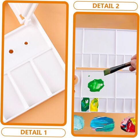 Painting Color Mixing Tray Durable Watercolor Palette with Unique Flip Design for Artists Amateurs Professionals for Painting Enthusiasts in Saudi Arabia