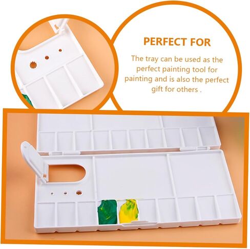 Painting Color Mixing Tray Durable Watercolor Palette with Unique Flip Design for Artists Amateurs Professionals for Painting Enthusiasts in Saudi Arabia