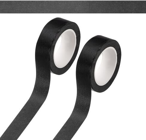 Patikil 33 Yard Washi Tape ، ملصقات زخرفية لاصق ملونة للادة اللاصقة لـ DIY Craft Art Glack Journal Scrapbook Planner ، Black in Saudi Arabia