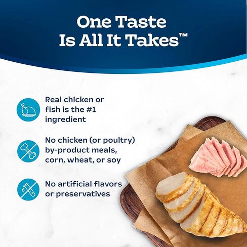 Blue Buffalo Tastefuls Wet Cat Food, Made with Natural Ingredients, Tuna and Chicken Flaked Entrées in Gravy, 3oz Cans, 4-Count Variety Pack Trial Size in Saudi Arabia