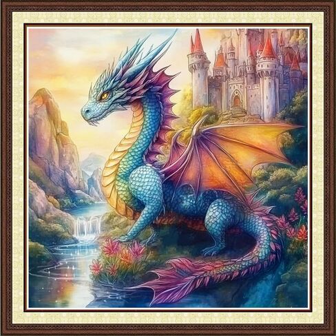 Findvoor Cross Cross Stitch Kits للبالغين مجموعة كاملة من النمط المتقاطع للتطريز غير المطبوع للمبتدئين ، 11ct kit patterns تطريز kits-bookshelf cat 18x18 inch in Kuwait