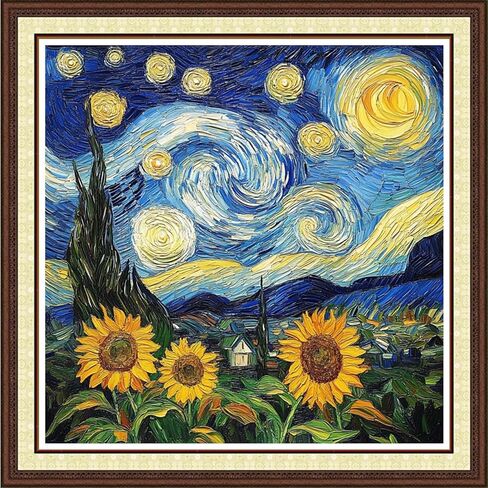 Findvoor Cross Cross Stitch Kits للبالغين مجموعة كاملة من النمط المتقاطع للتطريز غير المطبوع للمبتدئين ، 11ct kit patterns تطريز kits-bookshelf cat 18x18 inch in Kuwait