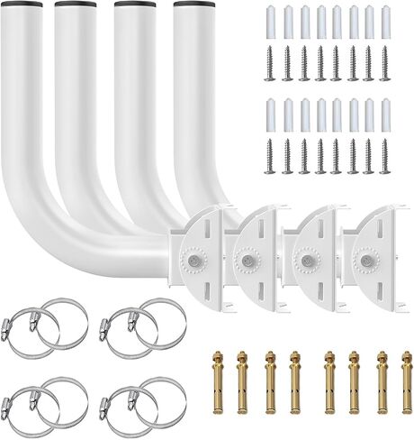 [2 Pack] Wireless Bridge Mount Universal Outdoor Pole Mount Bracket / Wall Mount J Pole Mount for Outdoor Point-to-Point AP Access Point for Antenna/ Security Camera Building to Building Mount in Saudi Arabia