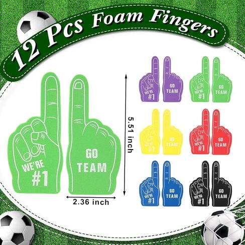Maxdot 122 PCS Soccer Party Favors مجموعة خدمة 12 كرة قدم غير منسوجة حقائب Goodi in Kuwait