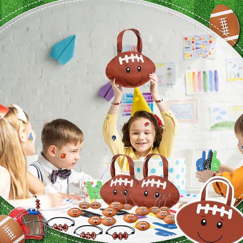 Maxdot 122 PCS Soccer Party Favors مجموعة خدمة 12 كرة قدم غير منسوجة حقائب Goodi in Saudi Arabia