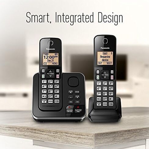 Panasonic KX-TGC362B DECT 6.0 2 الهاتف الأرضي الهواتف (متجدد) in Saudi Arabia