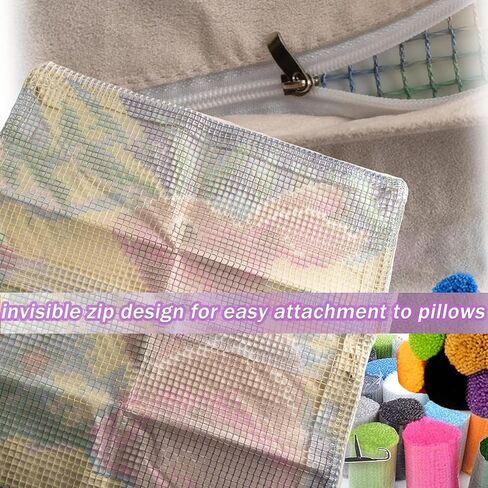 Cute Monkey Latch Hook Kits Pillow DIY Rug Crochet Hook Cushion Making Kits Printed Color Pattern Canvas Pillowcase Hooking Kits Pillow Cover Starter DIY Crochet Kits 43x43cm(P57) in Saudi Arabia