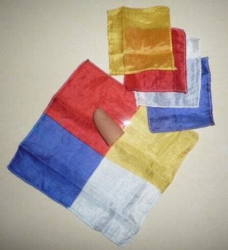 Sumag Thumb Tip Blendo Silk Magic Tricks Clanskerchiefs 4 Silk انضم إلى مرحلة سحرية أولية واحدة in Saudi Arabia
