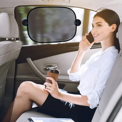 7 Pieces Car Sun Shade Medium Car Windshield Sunshade Set Includes 3 Front Rear Sun Visor for Car Windshield, 4 Side Window Sun Shade Uv Rays Sun Visor Protector with 12 Suckers for Automotive Vehicle in Saudi Arabia