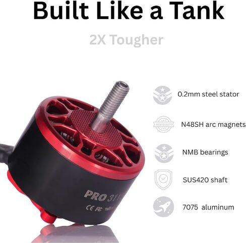 Pro 3115-900KV بدون طيار محرك بدون فرش من 4-8S LIPO KIT PRAPE PRIPHT لـ 8،9،10،13 بوصة طويلة المدى FPV Freestyle Drones ، FPV RC Quadcopter Drone Motor ، 1800W ، 4819G THRUST in Saudi Arabia