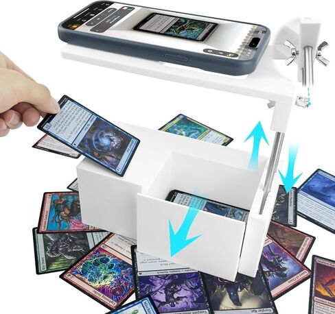 MTG Card Scanner Stand for Manabox ، بسهولة مسح Magic بطاقات التجمع ، والارتفاع والموضع حامل الهاتف القابل للتعديل ، و Slinger بطاقة TCG للتحقق من المسح السري in Saudi Arabia