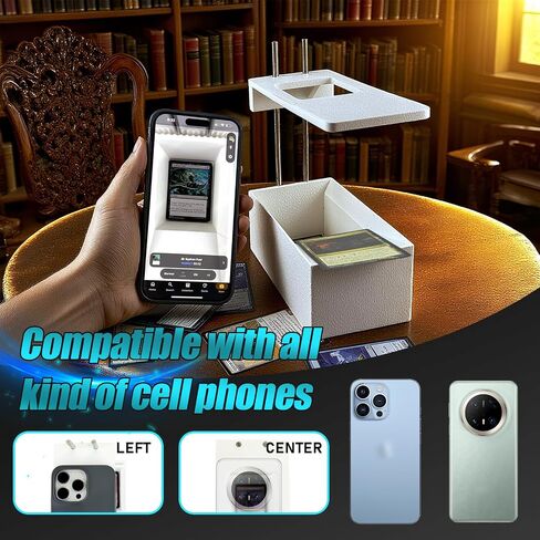 MTG Card Scanner Stand for Manabox ، بسهولة مسح Magic بطاقات التجمع ، والارتفاع والموضع حامل الهاتف القابل للتعديل ، و Slinger بطاقة TCG للتحقق من المسح السري in Saudi Arabia