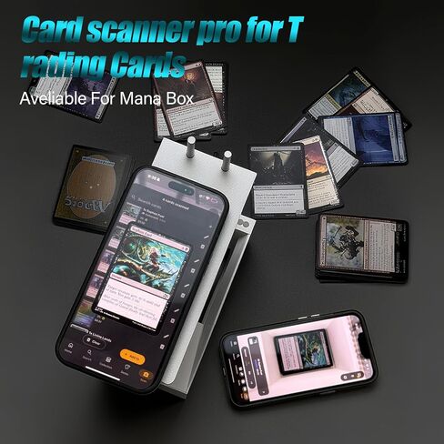 MTG Card Scanner Stand for Manabox ، بسهولة مسح Magic بطاقات التجمع ، والارتفاع والموضع حامل الهاتف القابل للتعديل ، و Slinger بطاقة TCG للتحقق من المسح السري in Saudi Arabia