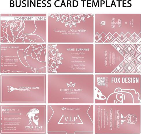 Custom Metal Business Cards 30-1000PCS, 0.45mm Laser Engraved Aluminum Business Cards Customizable Double-Sided, Waterproof Personalized VIP Company Cards for Business Corporate Promotion in Kuwait
