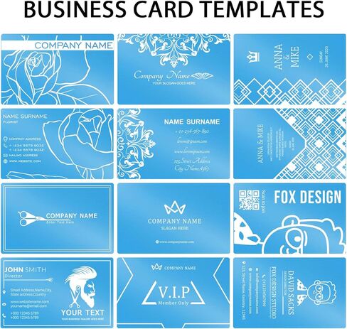 Custom Metal Business Cards 30-1000PCS, 0.45mm Laser Engraved Aluminum Business Cards Customizable Double-Sided, Waterproof Personalized VIP Company Cards for Business Corporate Promotion in Kuwait