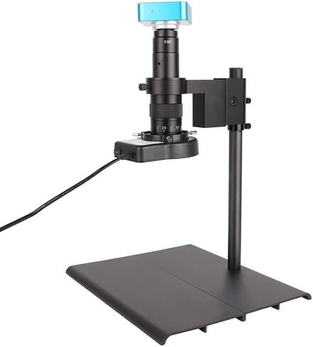 Microscope Kit HDMI VGA 48MP 4K USB Digital Video Monocular Microscope Camera Continues Zoom 180x C-Mount Mount Adapters in Saudi Arabia